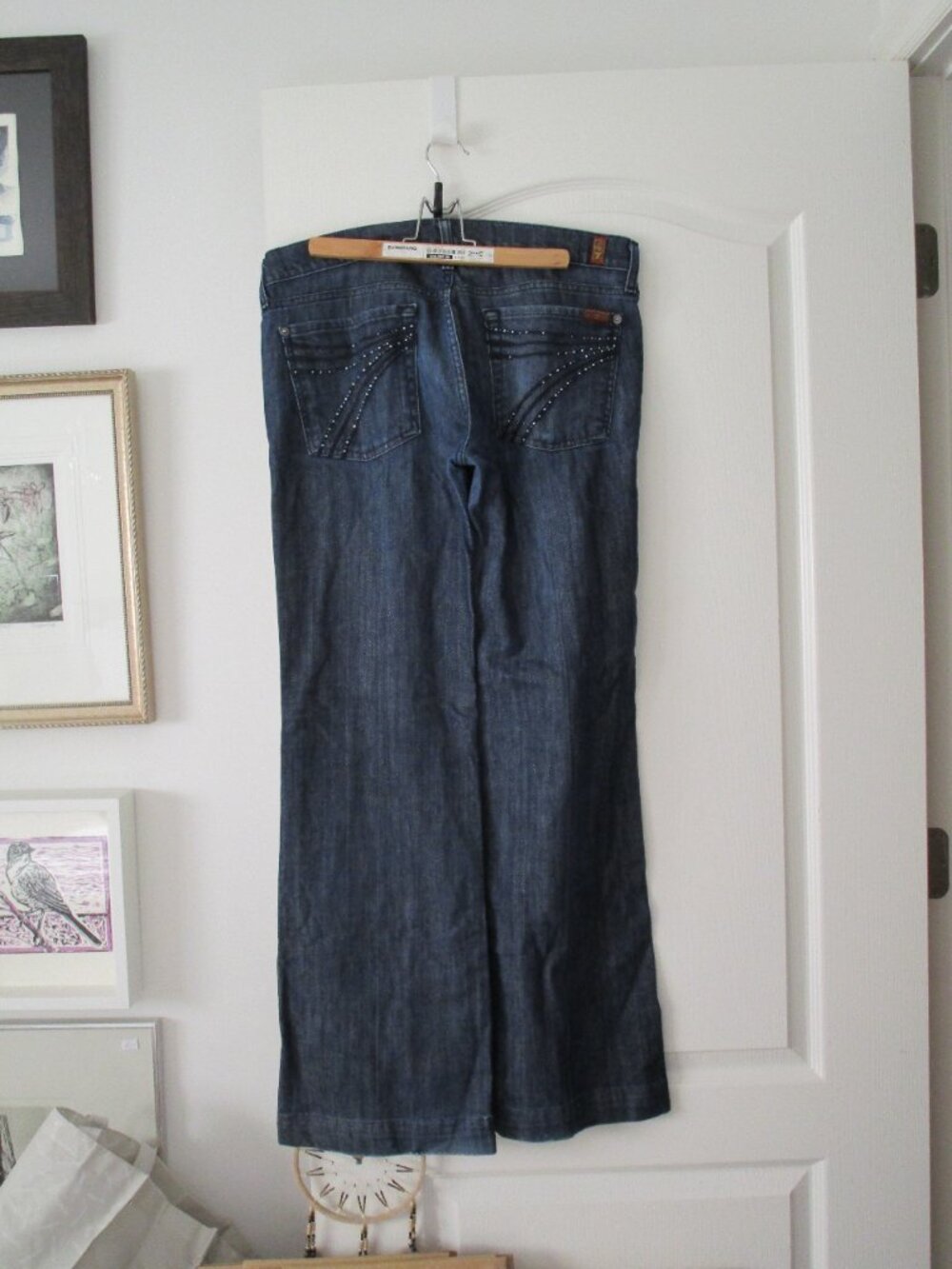 7 For All Mankind Flare Denim - Picture 8 of 10